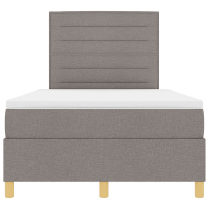 Boxspringbed Met Matras Taupe 120X200 Cm Stof Blauw
