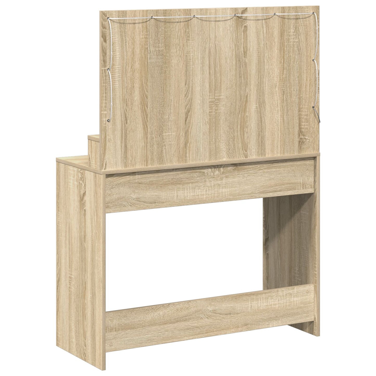 Kaptafel Met Led-Lampjes En Sonoma eik 100 x 41 x 135 cm