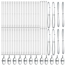 Hekpalen Set Van 104 Gehlavdiseerd Staal 3.2 X 3.2 X 78.5 Cm Gehlaviseerd Staal 150 cm 52x betonnen post