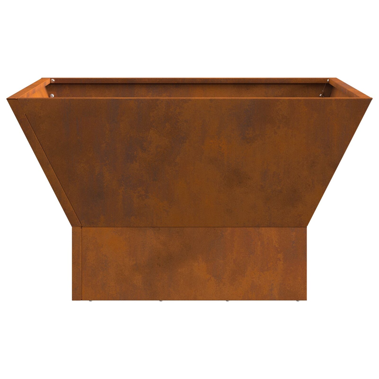 Vierkante Vuurkorf Bruin Verweerd Staal 60 x 60 x 35 cm Verweerd staal/Bruin