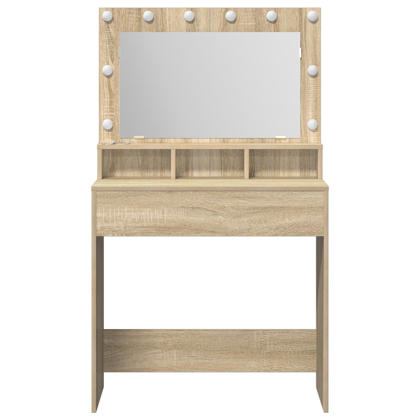 Kaptafel Met Led-Verlichting - Sonoma eiken 79 x 41 x 135 cm