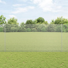 Gelaste Draadomheining Met 10 U-Palen Zilver 1,6X10 M Staal