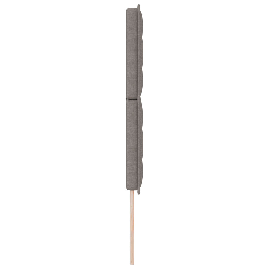 Hoofdbord Lijnen Ontwerp Stof Taupe 140 cm Hoog hoofdbord
