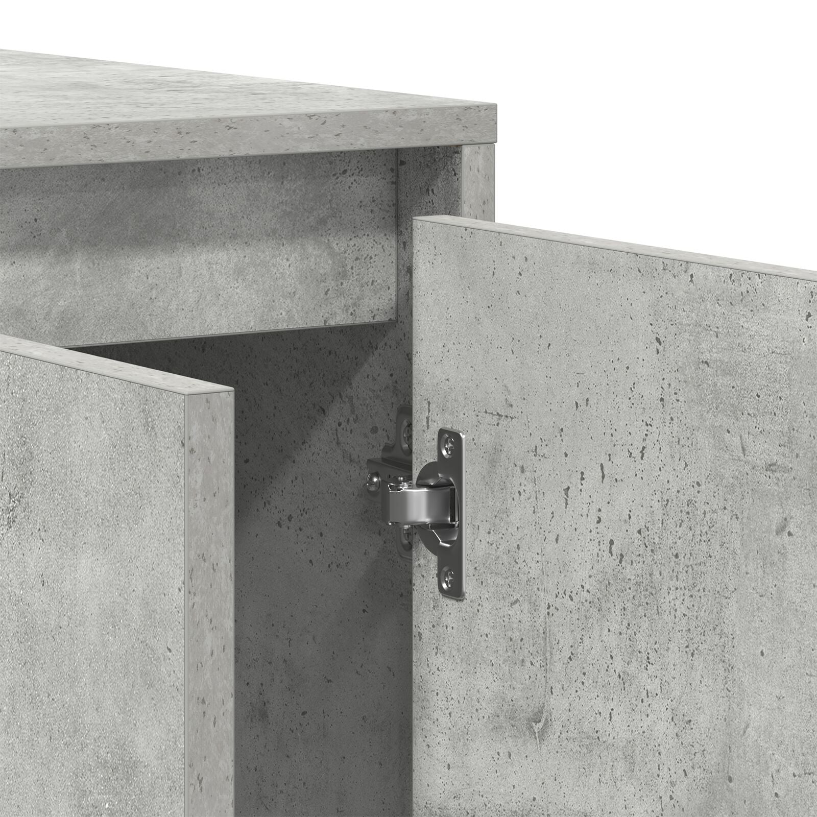 Beton Grijs Dressoir Beton Grijs Bewerkt Hout 135 X 41 X 75 Cm