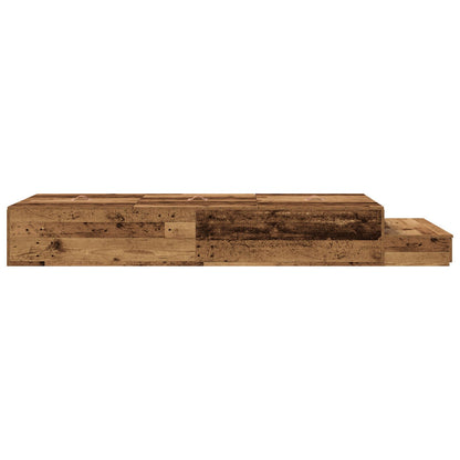 Opbergbedframe Oud Hout Massief Hout 75 X 190 Cm Opbergbedframe Artisanaal Eiken