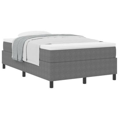 Boxspringbed Met Matras Lichtgrijs Klein Dubbel Corduroy Stof