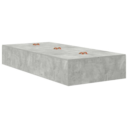 Bedframe Beton Eenpersoons Duurzaam Beton Grijs 80 x 200 cm