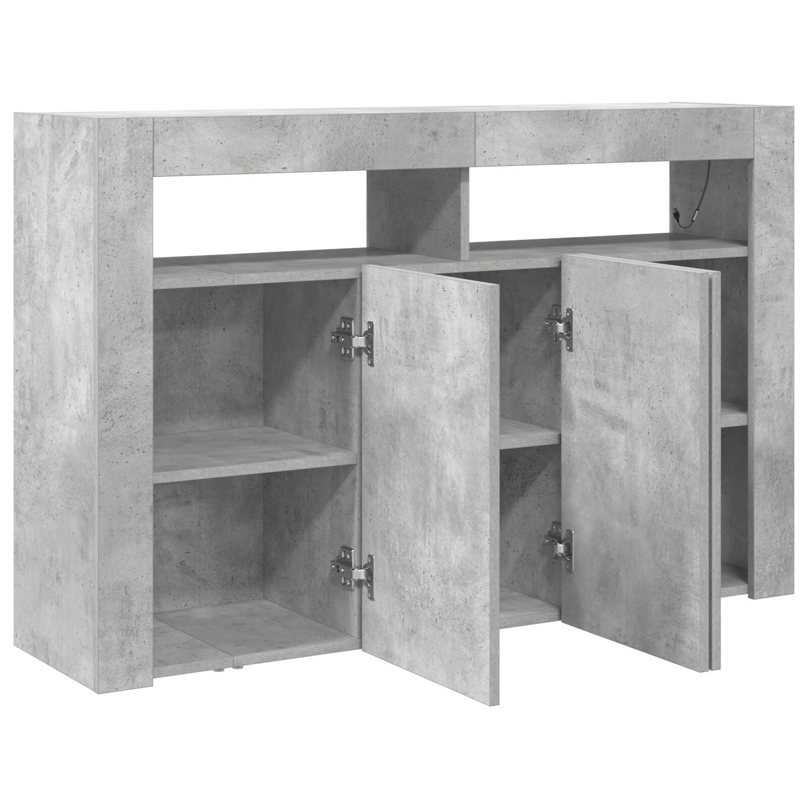 Sideboard Engineered Hout 116 X 30 X 75 Cm Beton grijs
