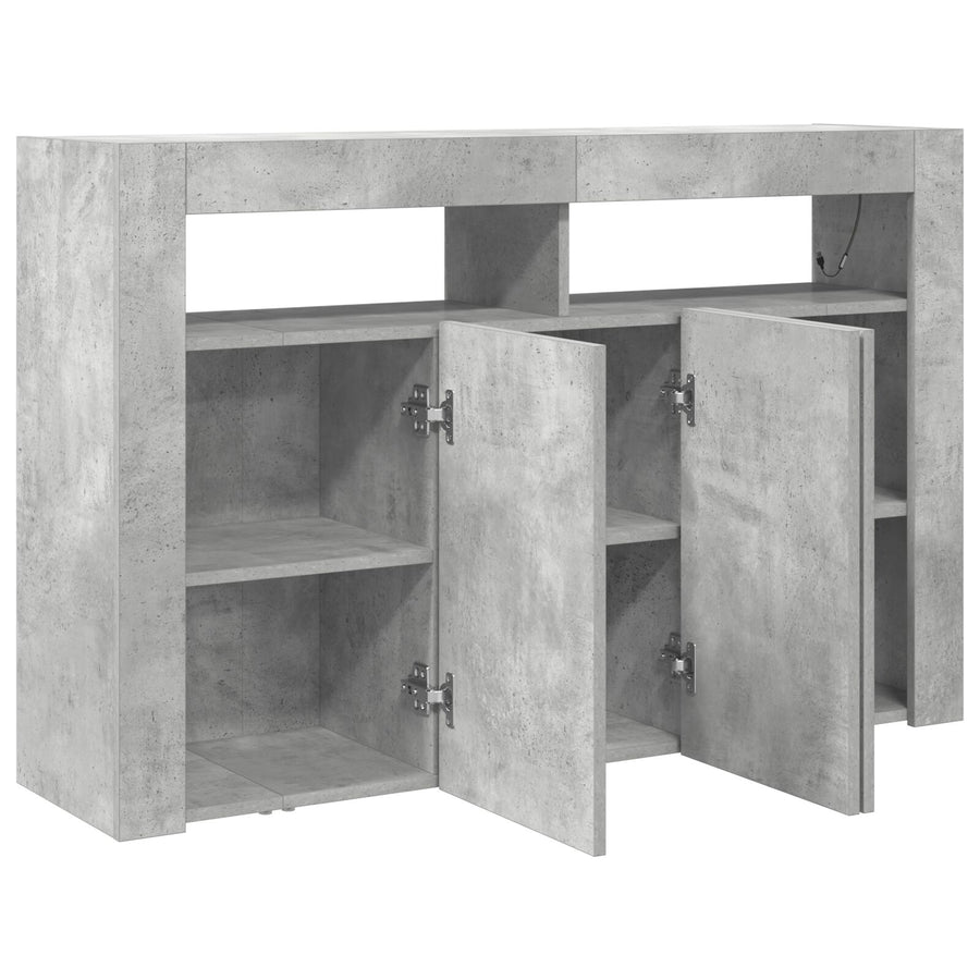 Sideboard Engineered Hout 116 X 30 X 75 Cm Beton grijs