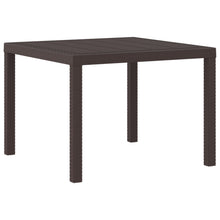 Buiten Tafel Polypropeen Vierkant Lichtgewicht Bruin 1 m