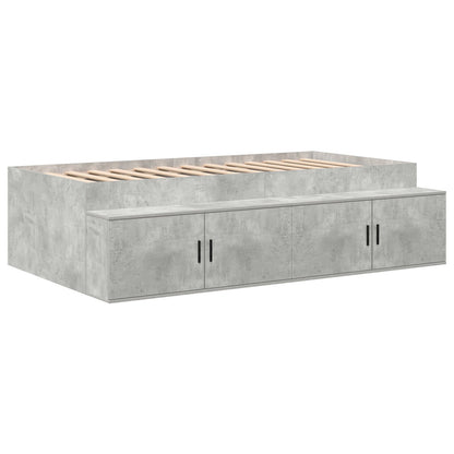 Opslagbedframe Betonnen Grijs 80X200 Cm