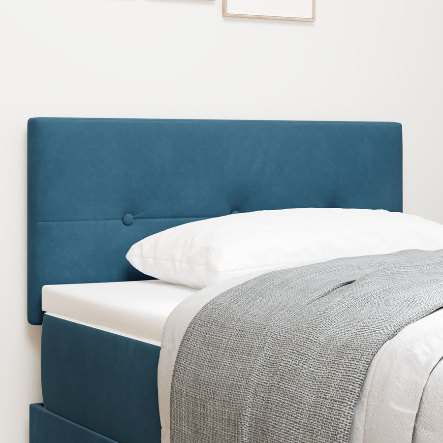 Hoofdbord Met Knopen Tufted Donkerblauw Fluweel Marineblauw 90 cm Laag hoofdbord