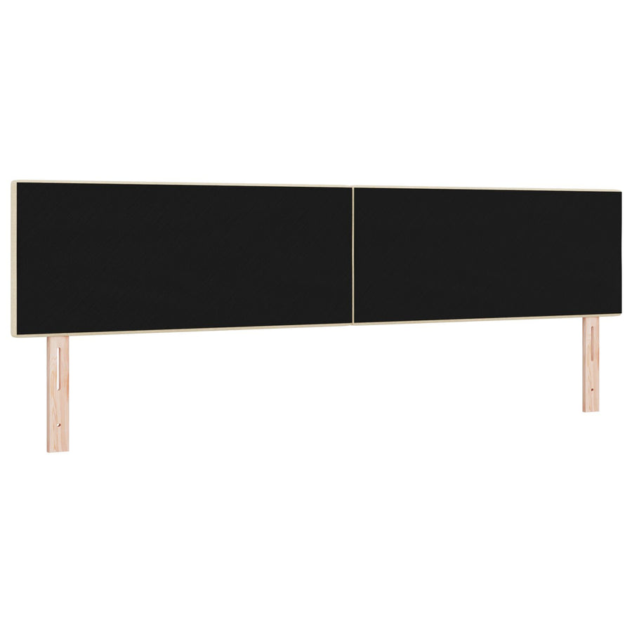 Hoofdbord Knopgestikt Stof Crème 200 cm Laag hoofdbord