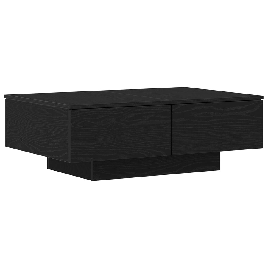 Salontafel Zwart Eiken 90X60X31 Cm Gelaagd Hout