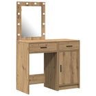Kaptafelset 2 stuks bruin 50x41x135 cm bewerkt hout