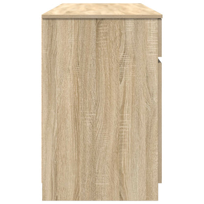 Bureau Sonoma Eik 140X49X76 Cm Bewerkt Hout