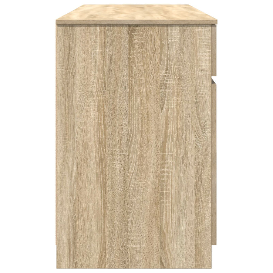 Bureau Sonoma Eik 140X49X76 Cm Bewerkt Hout