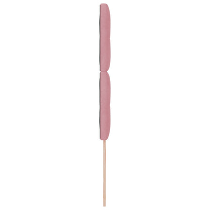 Hoofdbord Met Knopen Fluweel Roze 100 cm Hoog hoofdeinde