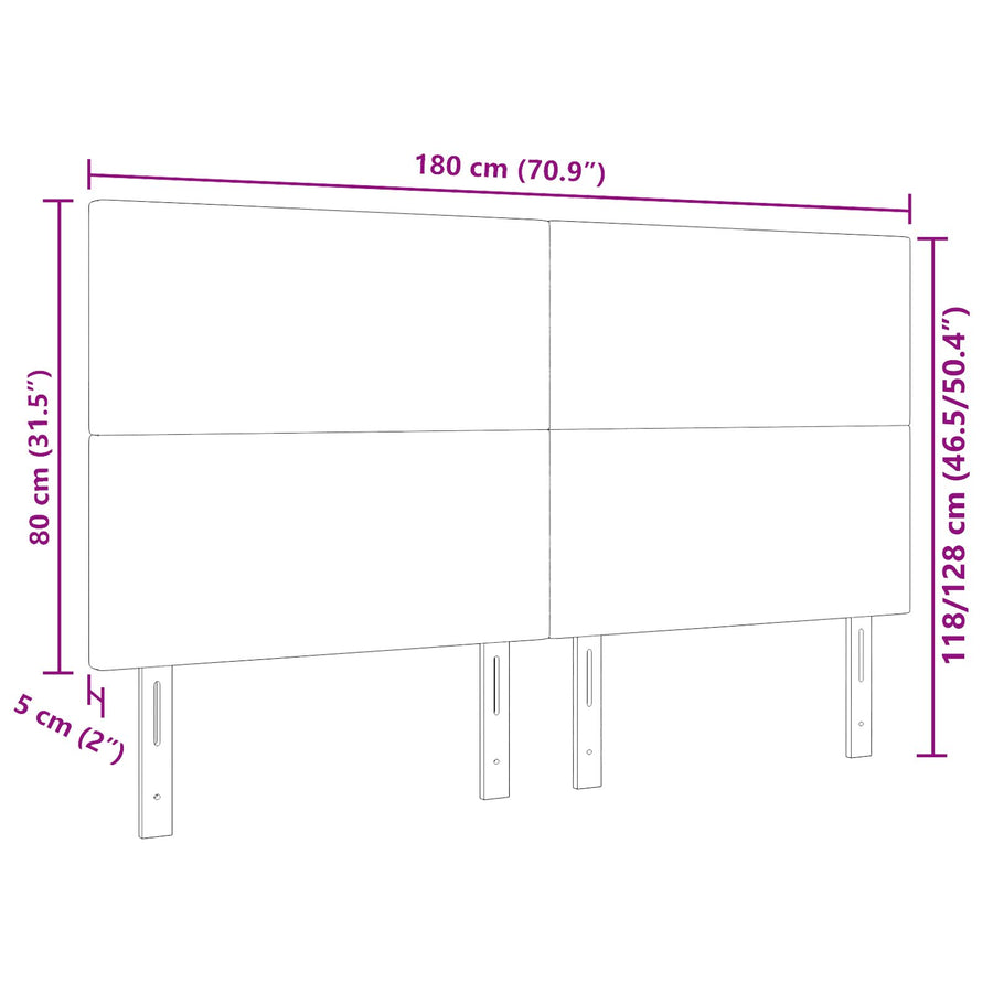 Hoofdbord Eenvoudig Ontwerp Korreltapijt Lichtgrijs 180 cm Hoog hoofdbord