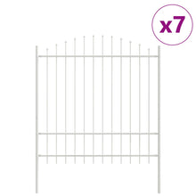 Tuinhek Met Boogtop 11,9X1,75 M Staal Wit 11.9 m 150-175 cm