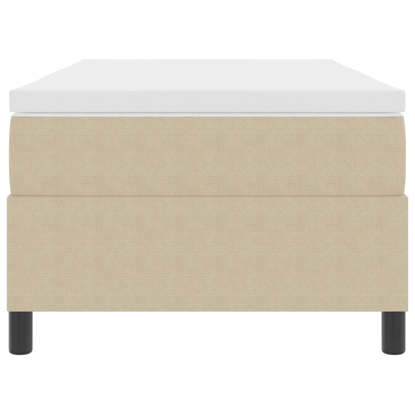 Boxspring Bed Met Matras Lichtgroen Grijs 90X200 Cm Corduroy Stof