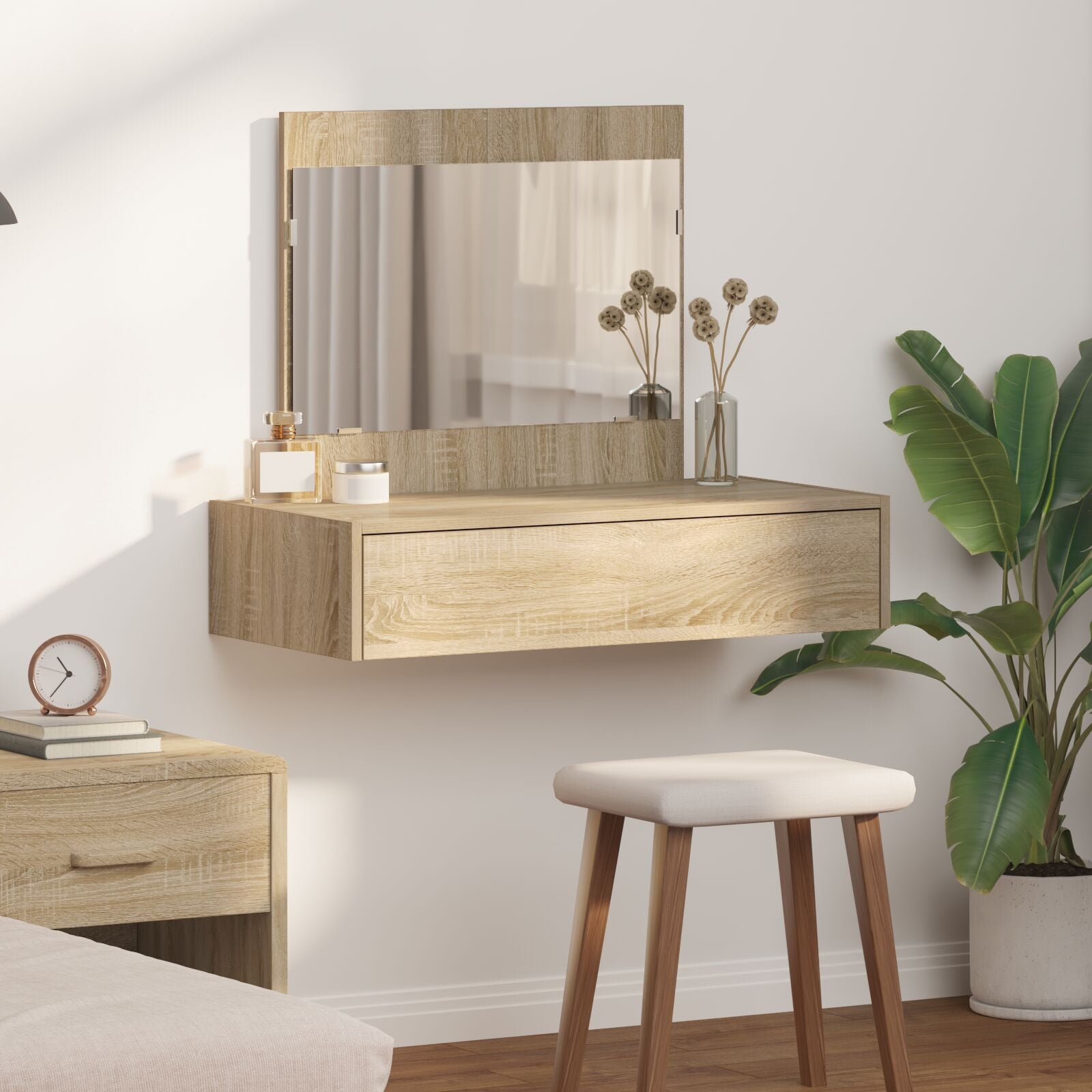 Wandkaptafel 83 x 40 x 70 cm Sonoma Eiken zonder LED