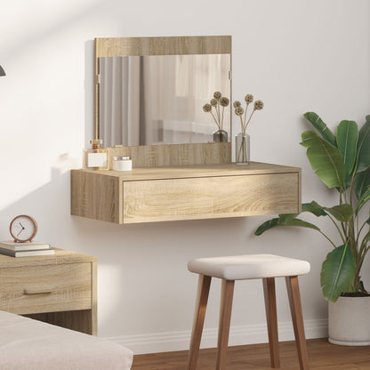Wandkaptafel 83 x 40 x 70 cm Sonoma Eiken zonder LED