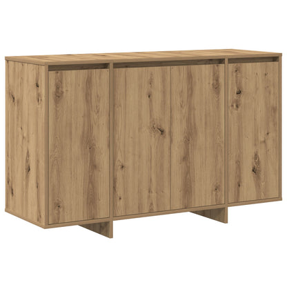 Eiken Houten Dressoir Artisan Eiken Bewerkt Hout 120 X 41 X 75 Cm