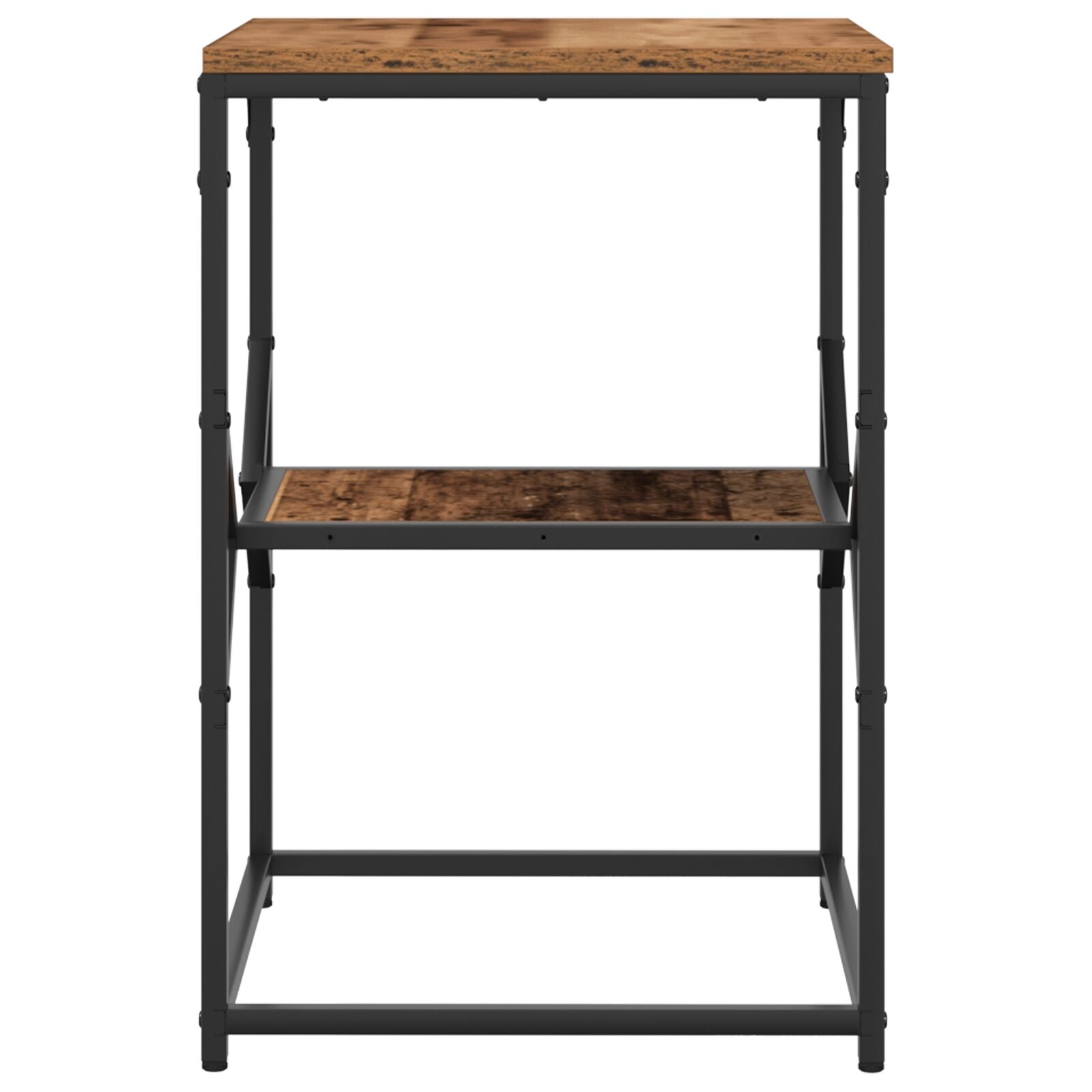 Bijzettafel 41X40X60 Cm Engineered Wood Oud hout