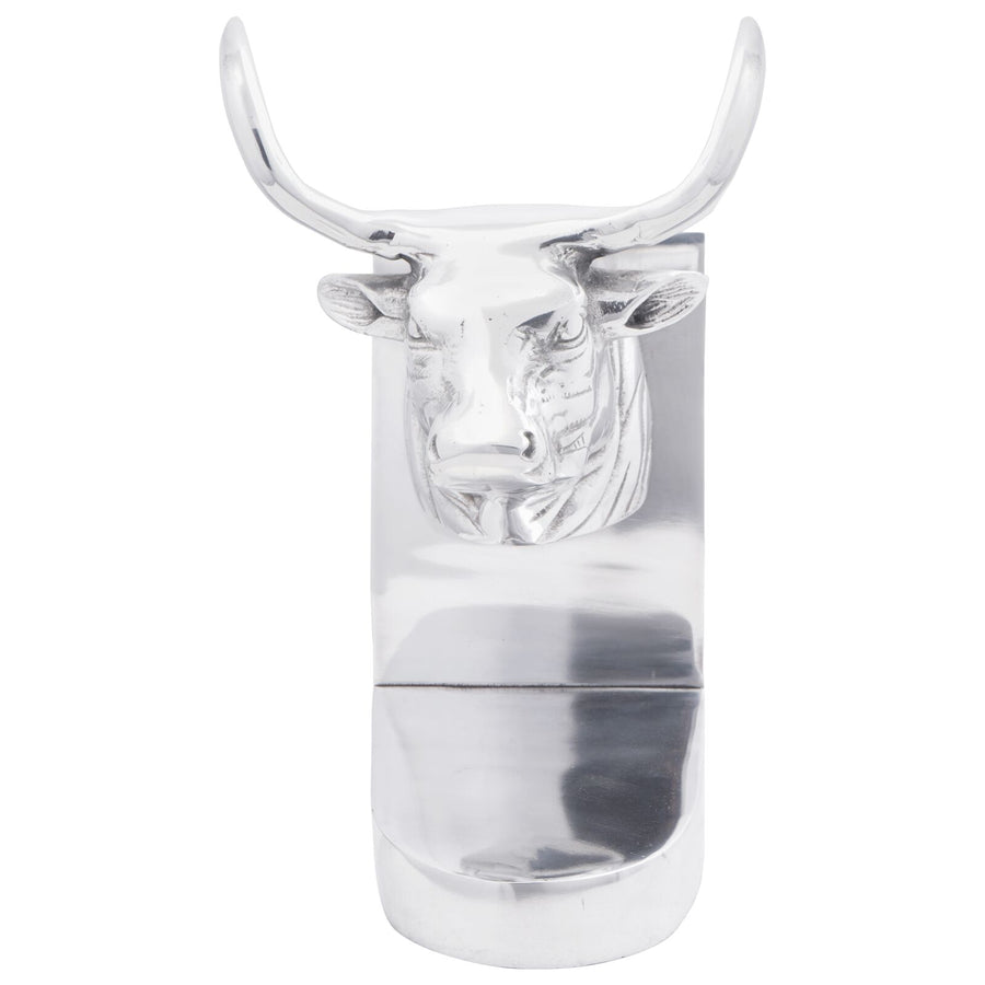 Boekensteunen 2 Stuks Zilver 17X15X27 Cm Aluminium Bull Stier