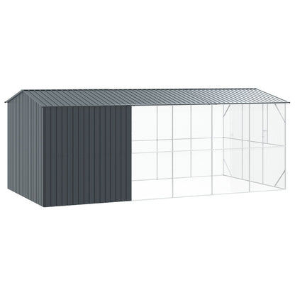 Vogelvolière Met Uitbreiding Antraciet 310X640X247 Cm Staal