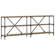Console Tafel Artisan Eiken 200X30X75 Cm Engineered Hout & Staal