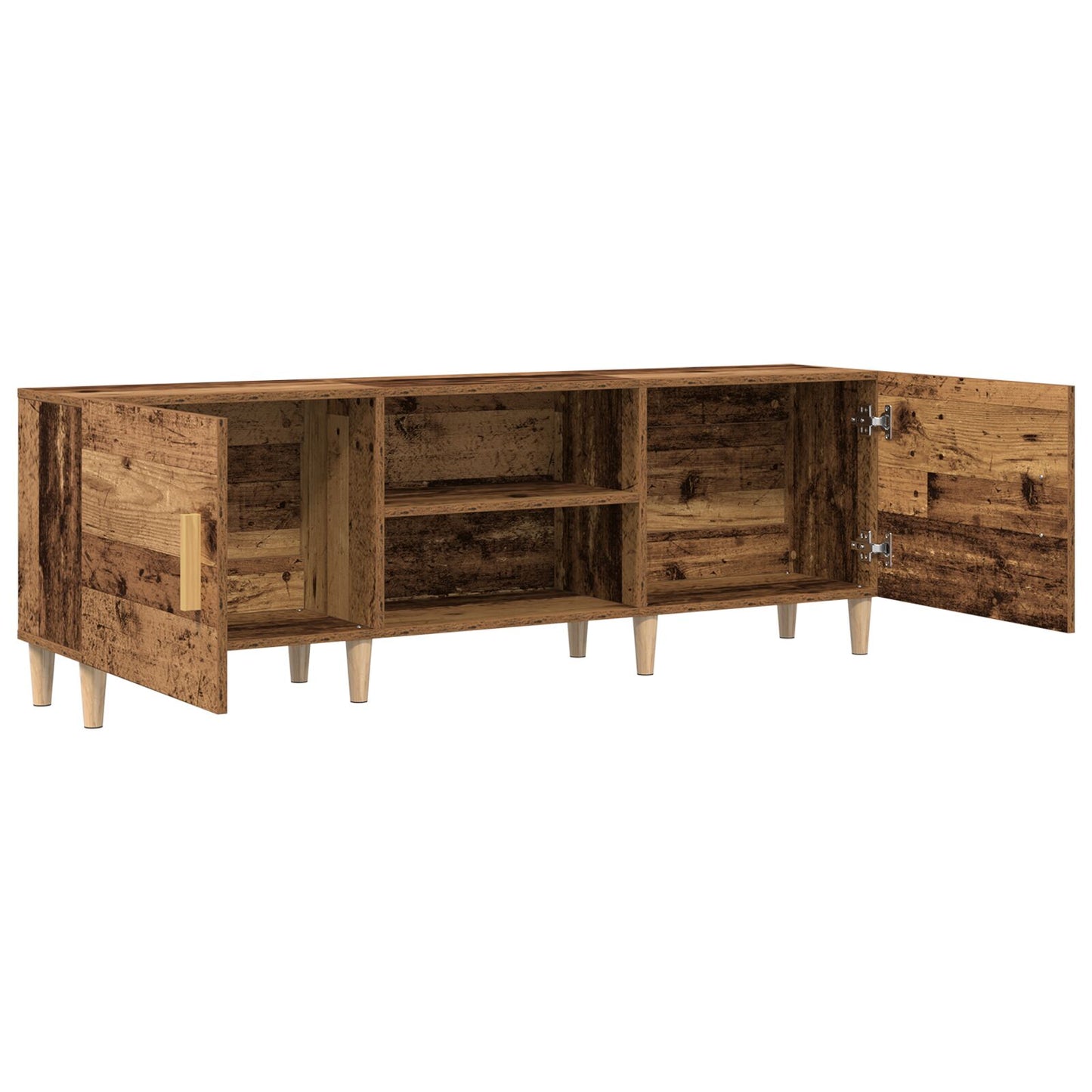Tv-Kast Oude Hout 150X30X50 Cm Gelaagd Hout