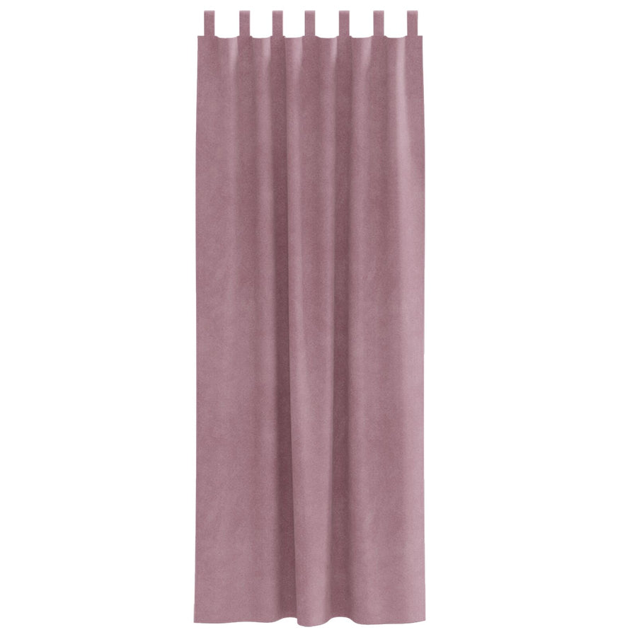 Zwarte Gordijnen Met Hanglussen 2 Stuks Velvet Donkerroze 140 x 245 cm met ophanglussen