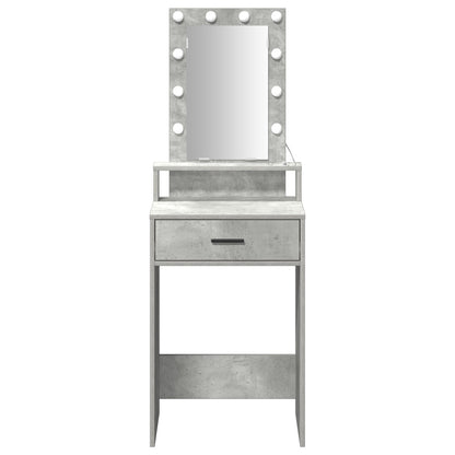 Kaptafel Met Led-Verlichting Betongrijs Beton grijs 50 x 41 x 140 cm