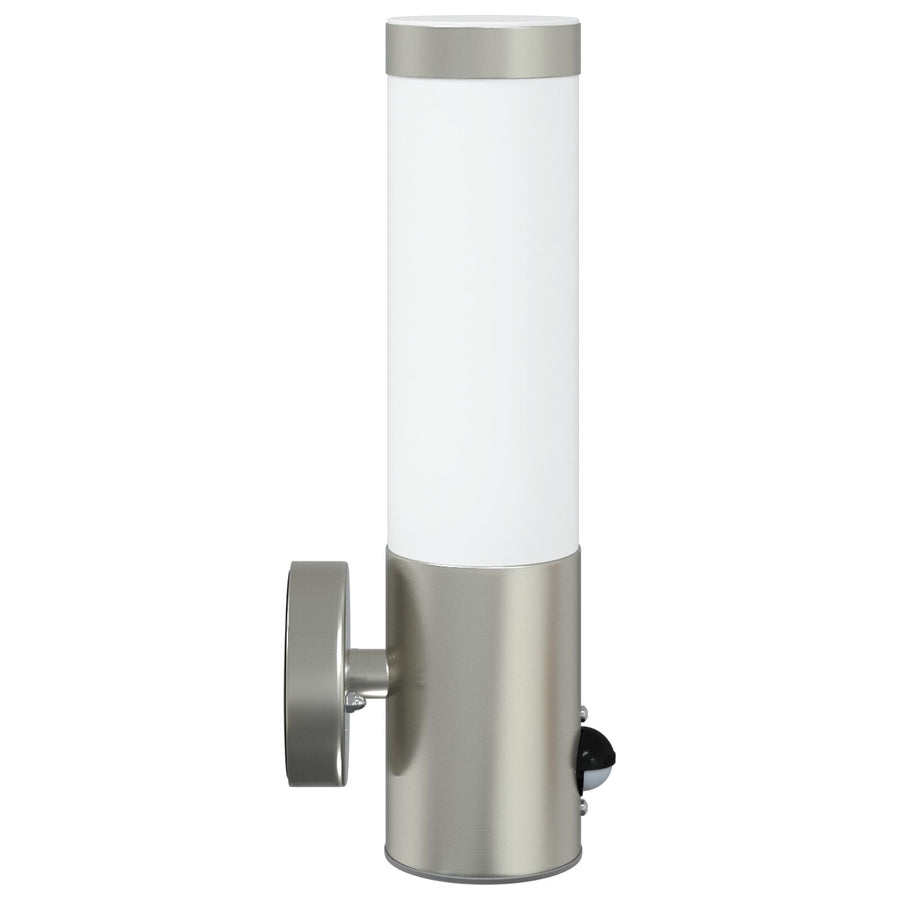 Buitenwandlampen 2 Stuks Rvs Ip44 Zilver met sensor
