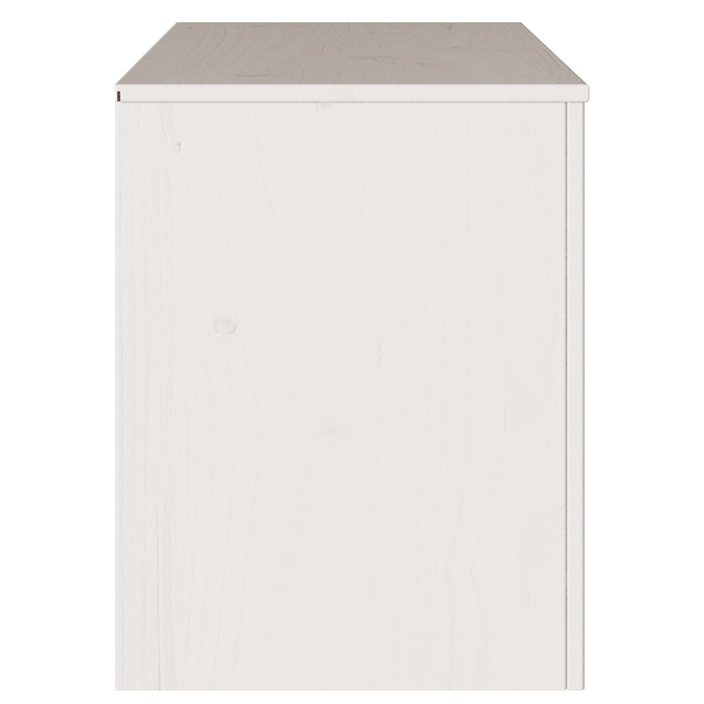 Tv-Kast ""Drammen"" 99X43X55 Cm Massief Hout Vuren Wit