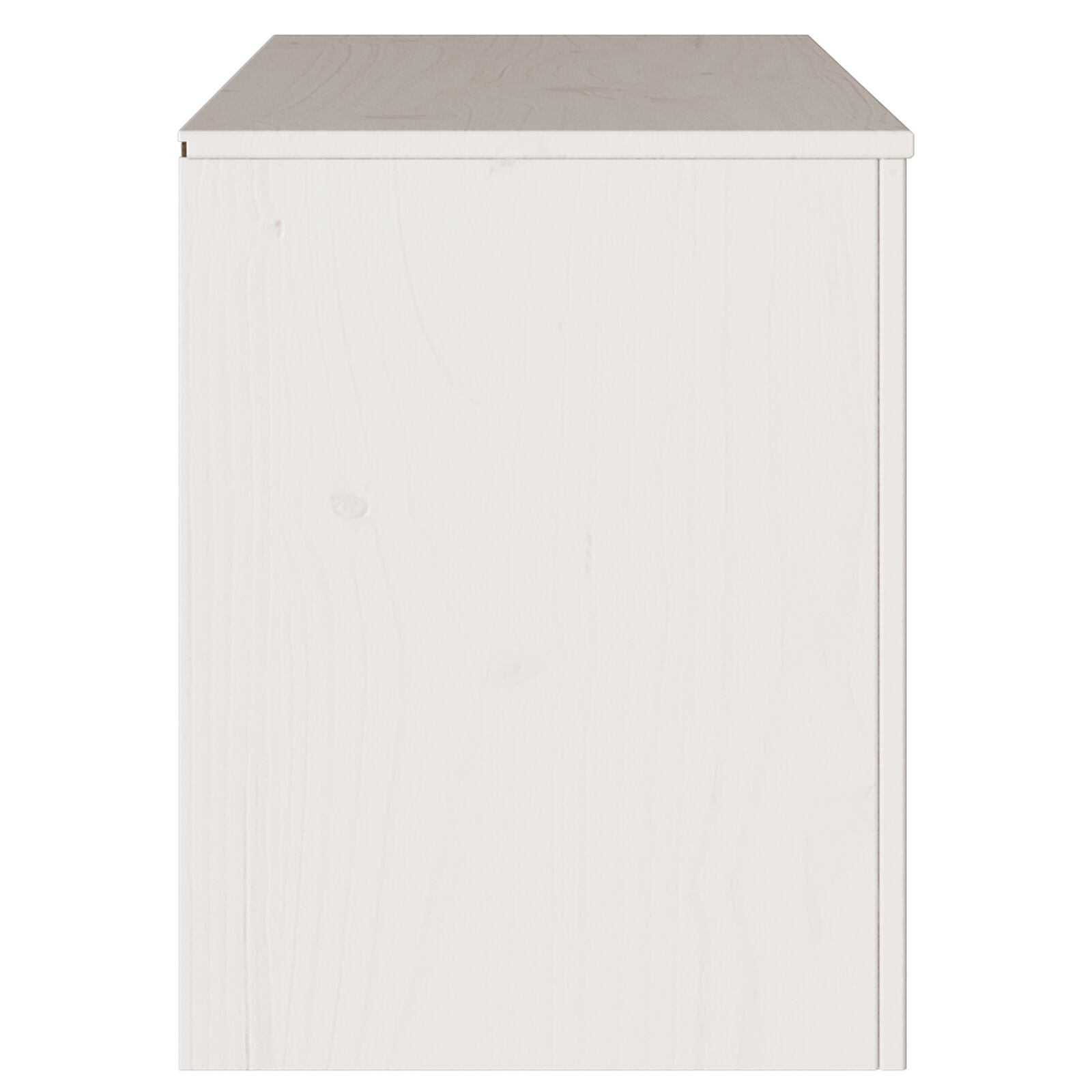Tv-Kast ""Drammen"" 99X43X55 Cm Massief Hout Vuren Wit