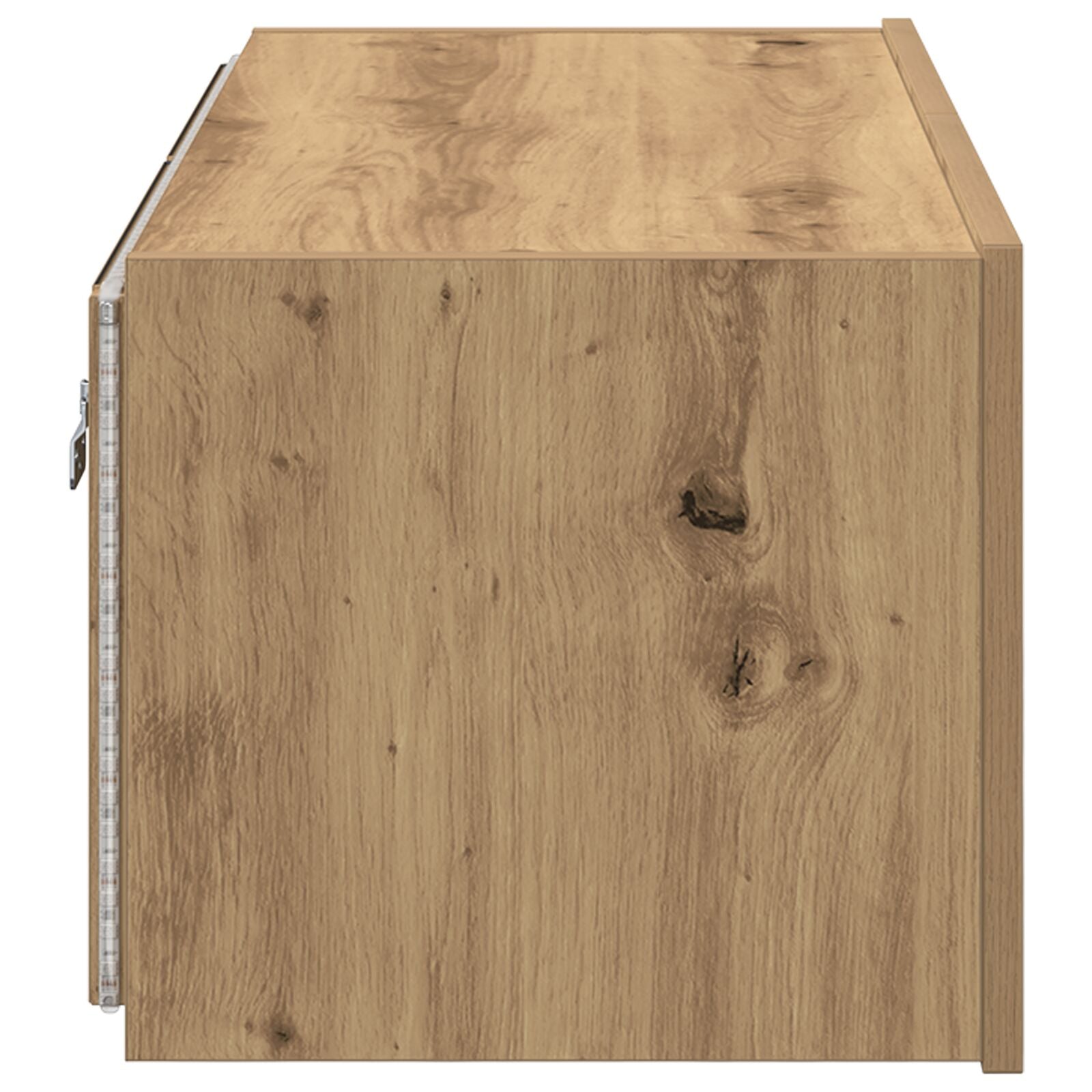 Tv Wandkast Met Led-Verlichting Artisan Eiken 80X35X31 Cm