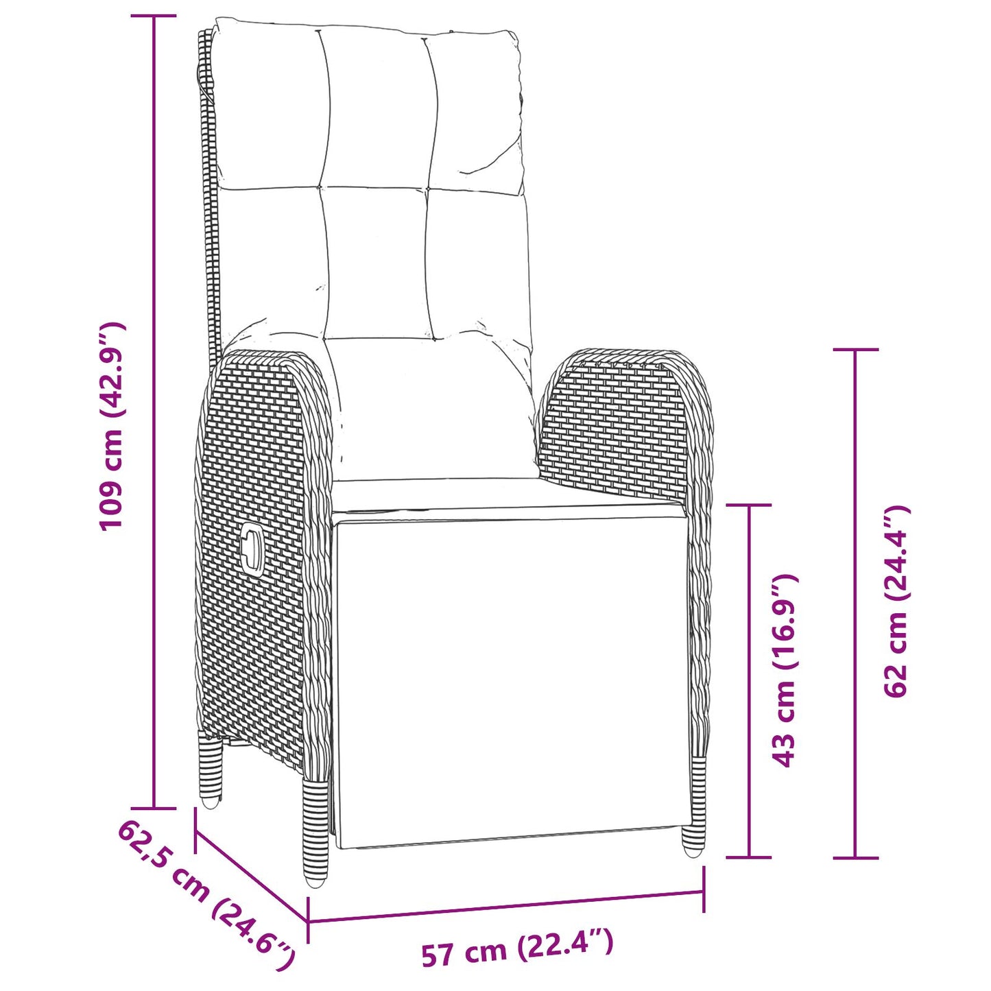5 Delige Tuin Eetset Met Kussens Zwart Poly Rattan