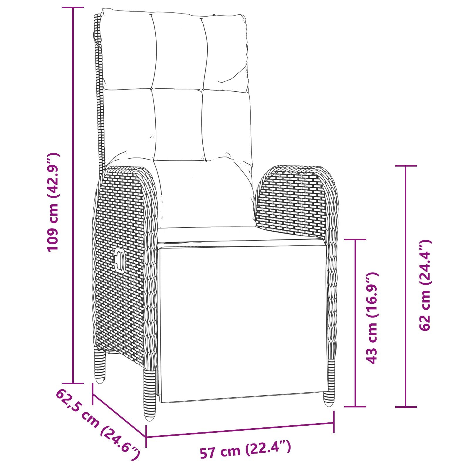 5 Delige Tuin Eetset Met Kussens Zwart Poly Rattan