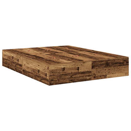 Opbergbedframe Oud Hout Oude Hout 150 x 200 cm