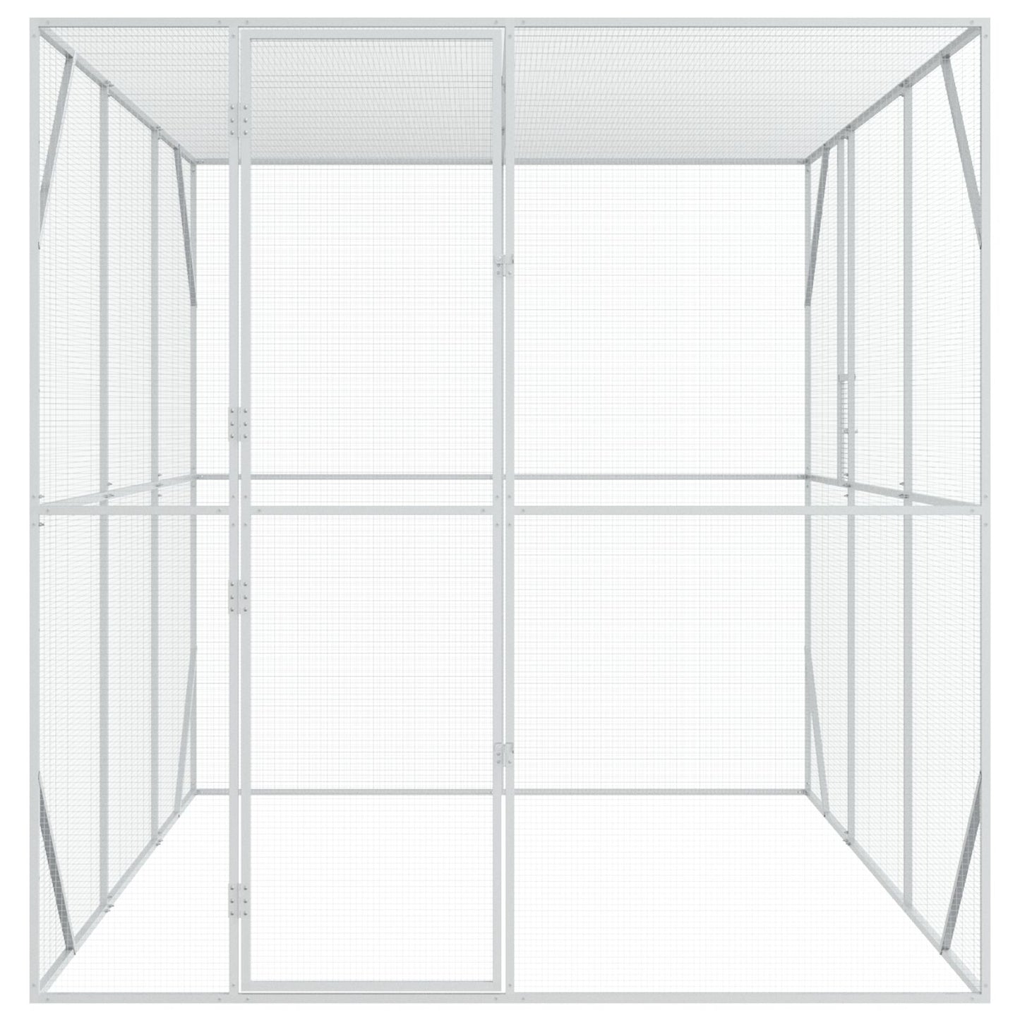 Vogelvolière Antraciet Staal 302 x 206 x 214 cm