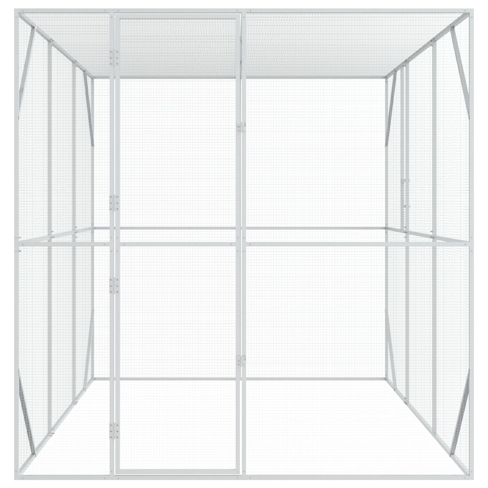 Vogelvolière Antraciet Staal 302 x 206 x 214 cm