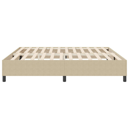 Boxspring Bed Katoenen Stof Lichtgroen grijs 200 x 200 cm