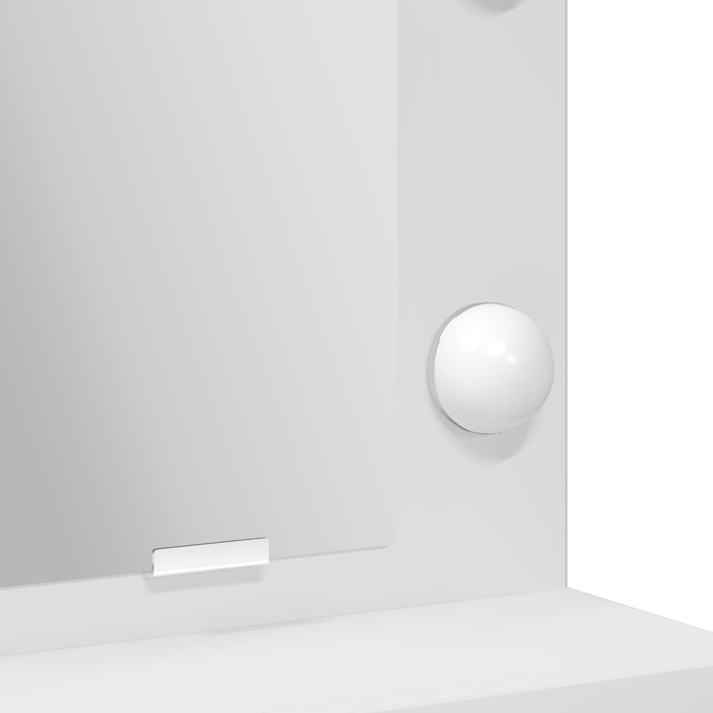 Make-Uptafel Met Led-Lampjes 50 x 41 x 135 cm Wit