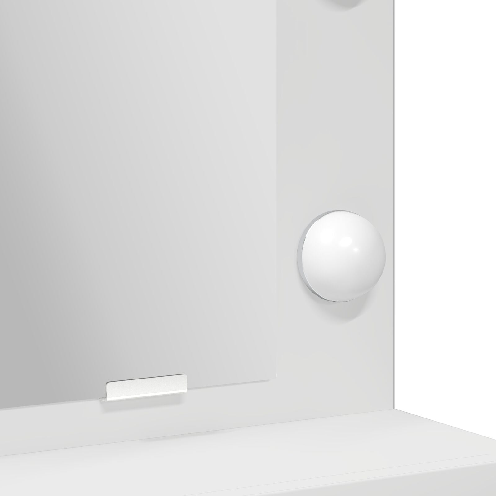 Make-Uptafel Met Led-Lampjes 50 x 41 x 135 cm Wit
