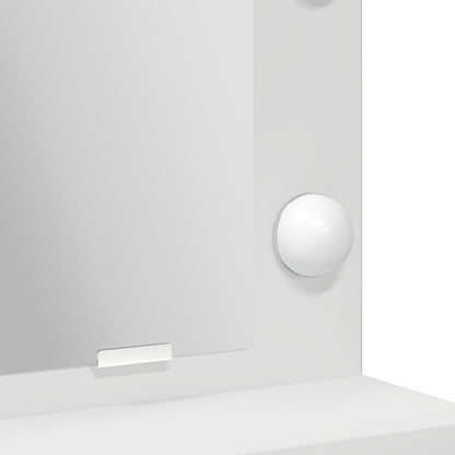 Make-Uptafel Met Led-Lampjes 50 x 41 x 135 cm Wit