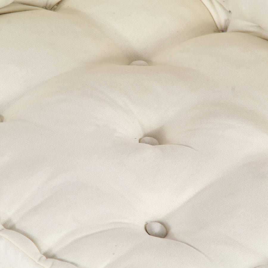 2-Zits Modulair Poef Sofa Converteerbaar Stof Crème 70 x 70 x 36 cm 2x lounge