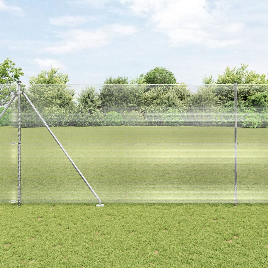 Gelast Draadhek Met 13 Spike Posts 1,6X25 M Gegalvaniseerd Staal Gegalvaniseerd Staal